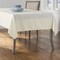 Rectangular Tablecloth Polyester Poplin Seamless Stain Resistant 60 x 120 Inches